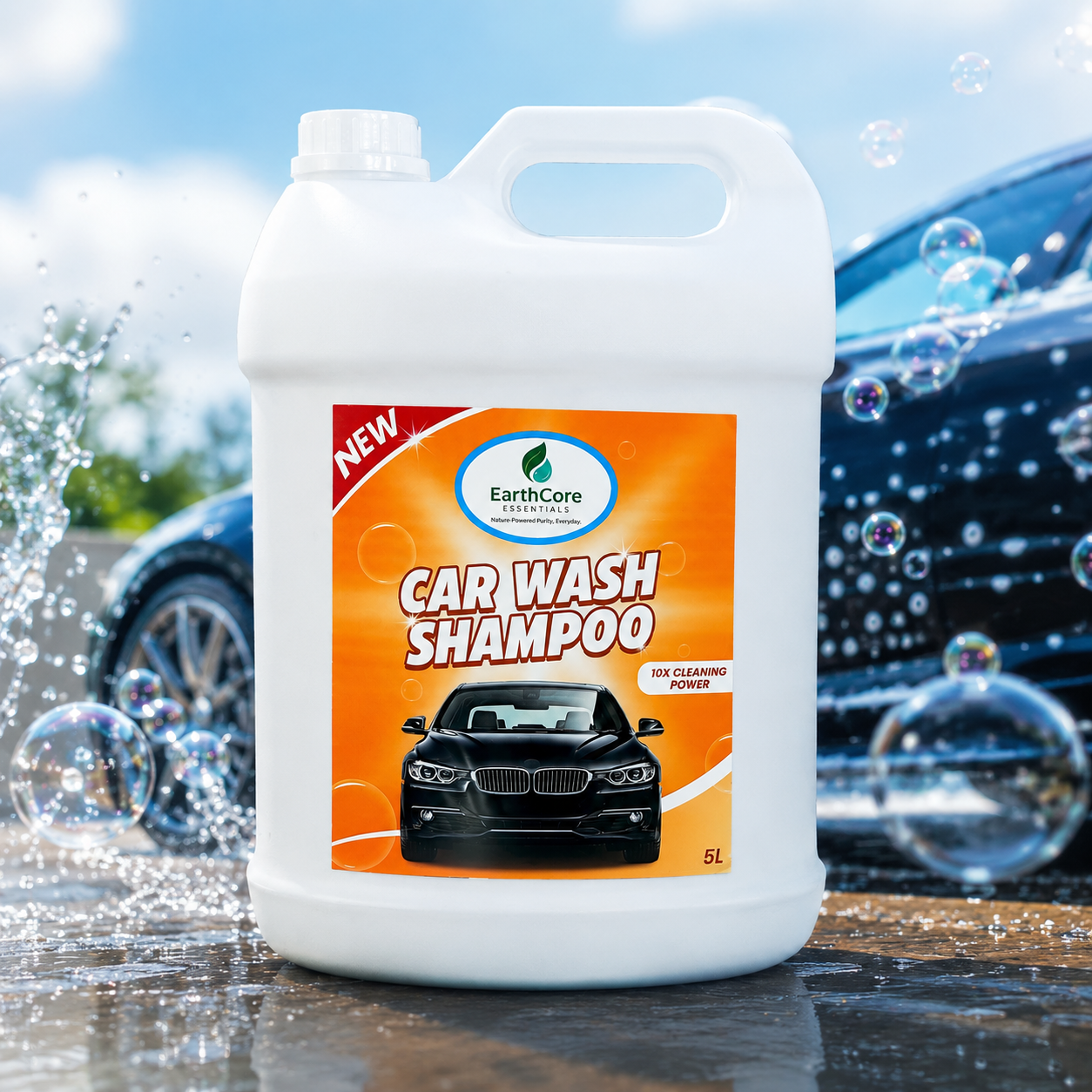 Earthcore Essentials Car wash Shampoo 5 Ltr